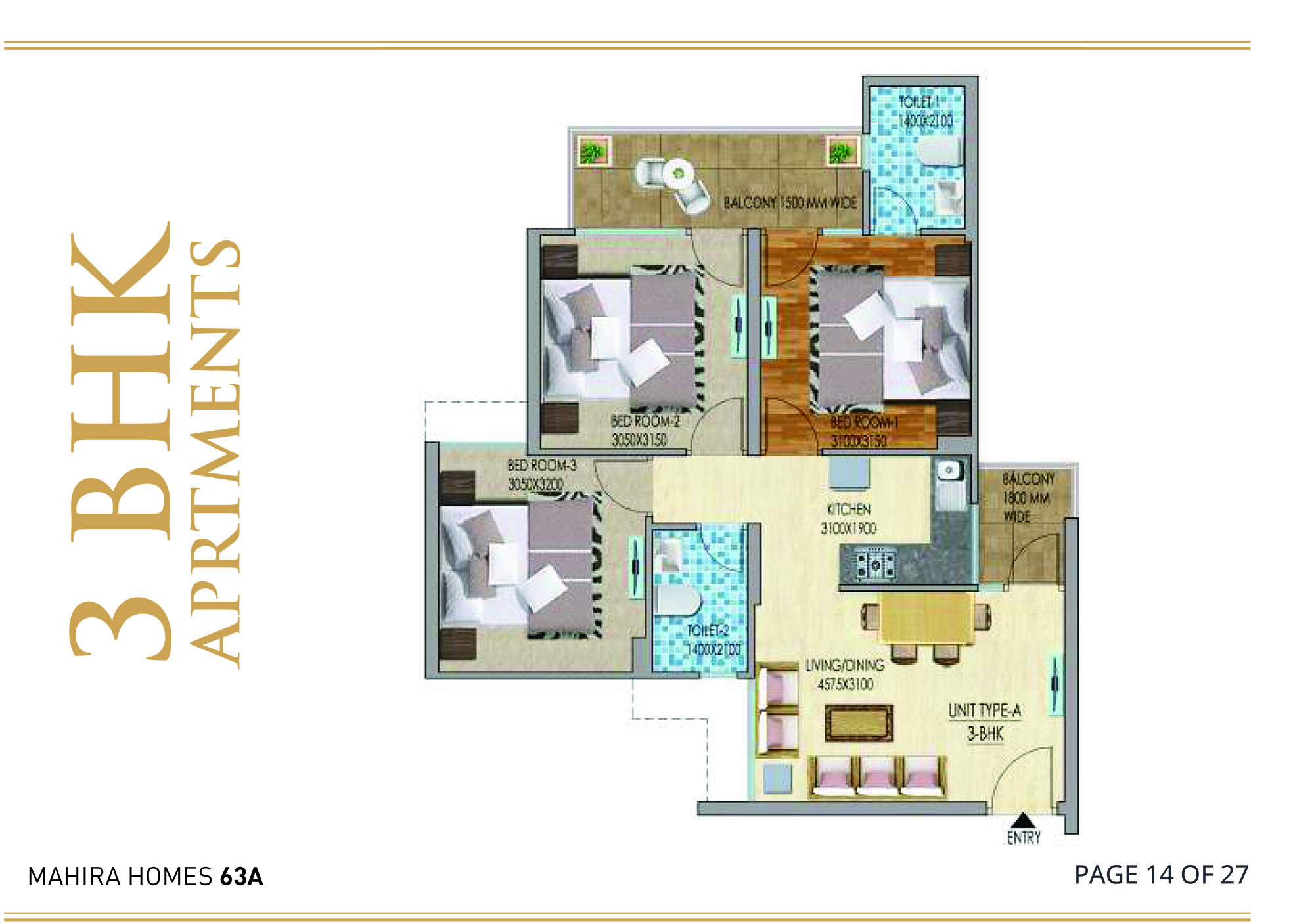Floor Plan Mahira Homes Gurgaon