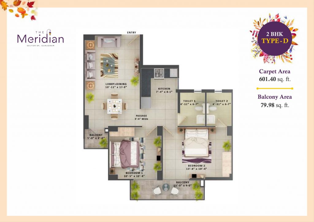 Floor Plan mrg world the meridian Apartments Gurgaon