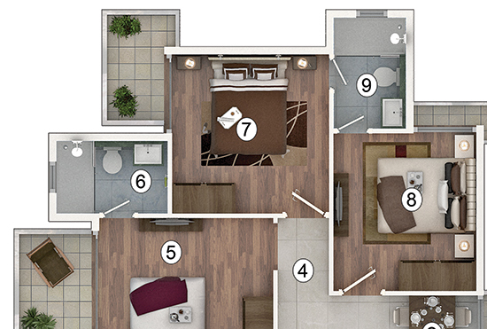 Floor Plan Pivotal Paradise